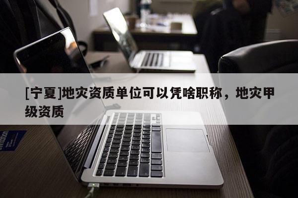 [寧夏]地災資質單位可以憑啥職稱，地災甲級資質