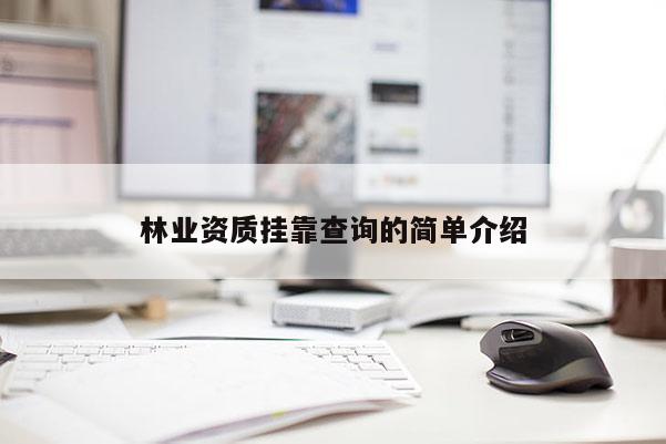 林業資質掛靠查詢的簡單介紹