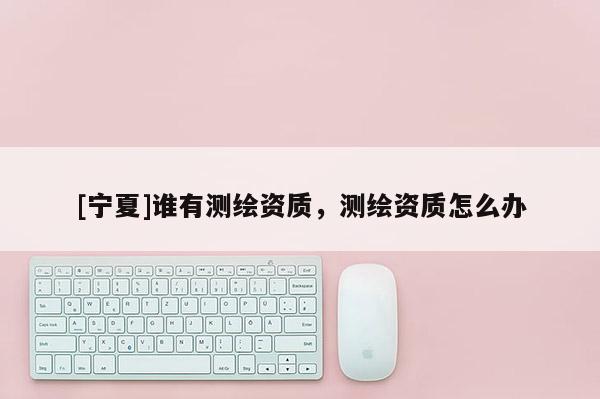 [寧夏]誰有測繪資質，測繪資質怎么辦