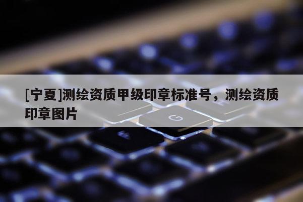 [寧夏]測繪資質甲級印章標準號，測繪資質印章圖片